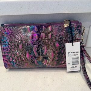 Brahmin Iridescent Leather Clutch